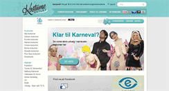 Desktop Screenshot of kostumeoutlet.dk